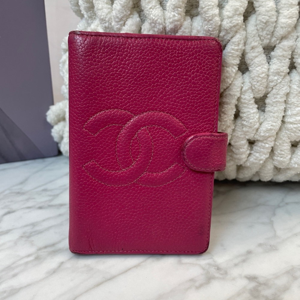 Chanel Pink Leather  Wallet